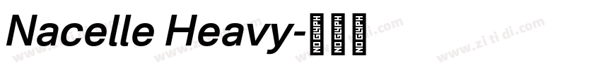 Nacelle Heavy字体转换